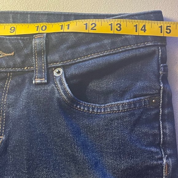 Patagonia Women's Dark Denim Flare Cut Jeans Organic Cotton Size 27 Outdoors - Picture 8 of 9